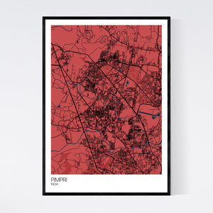 Pimpri City Map Print