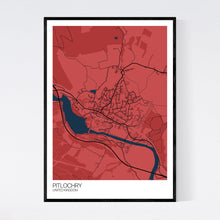 Load image into Gallery viewer, Pitlochry Town Map Print