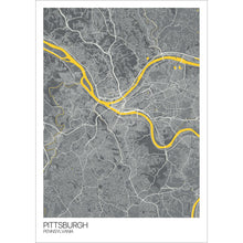 Load image into Gallery viewer, Map of Pittsburgh, Pennsylvania