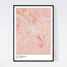 Load image into Gallery viewer, Pittsburgh City Map Print