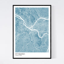 Load image into Gallery viewer, Pittsburgh City Map Print