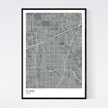 Load image into Gallery viewer, Plano City Map Print