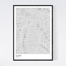 Load image into Gallery viewer, Plano City Map Print
