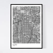 Load image into Gallery viewer, Plano City Map Print