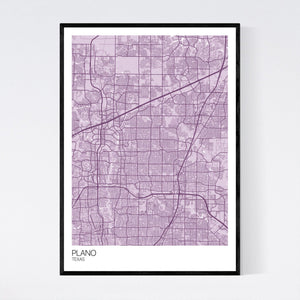 Map of Plano, Texas