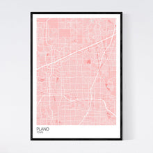 Load image into Gallery viewer, Plano City Map Print