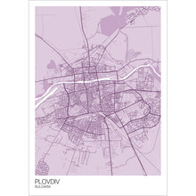 Load image into Gallery viewer, Map of Plovdiv, Bulgaria