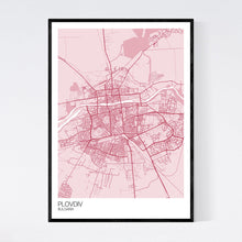 Load image into Gallery viewer, Plovdiv City Map Print