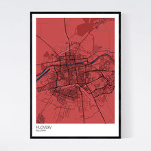Load image into Gallery viewer, Plovdiv City Map Print