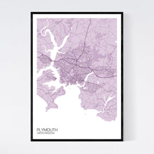Load image into Gallery viewer, Plymouth City Map Print
