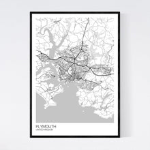 Load image into Gallery viewer, Map of Plymouth, United Kingdom