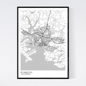 Map of Plymouth, United Kingdom