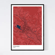 Load image into Gallery viewer, Pokhara City Map Print