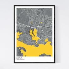 Load image into Gallery viewer, Poole City Map Print
