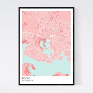 Poole City Map Print