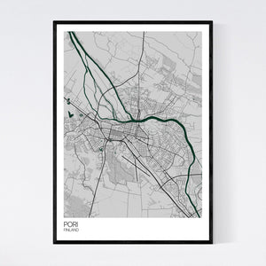 Pori City Map Print