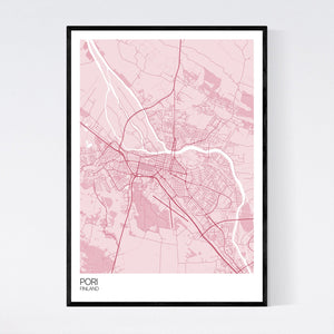 Pori City Map Print