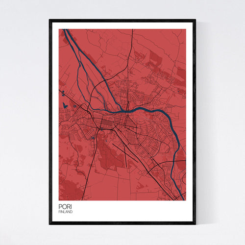 Map of Pori, Finland