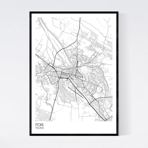 Pori City Map Print