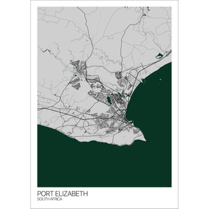 Map of Port Elizabeth, South Africa