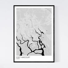 Load image into Gallery viewer, Port Harcourt City Map Print