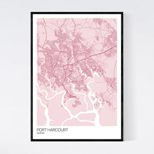 Load image into Gallery viewer, Port Harcourt City Map Print