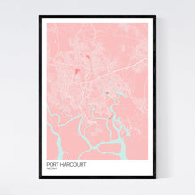 Load image into Gallery viewer, Map of Port Harcourt, Nigeria