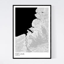 Load image into Gallery viewer, Port Louis City Map Print
