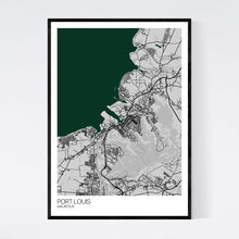 Load image into Gallery viewer, Port Louis City Map Print