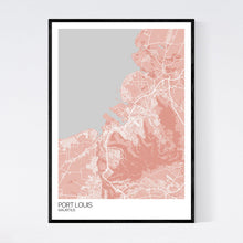 Load image into Gallery viewer, Port Louis City Map Print