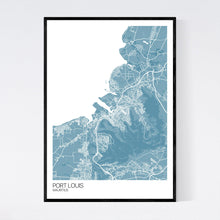 Load image into Gallery viewer, Port Louis City Map Print