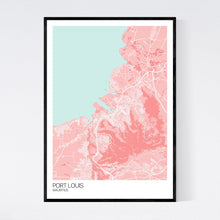 Load image into Gallery viewer, Port Louis City Map Print