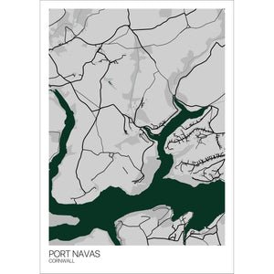 Map of Port Navas, Cornwall