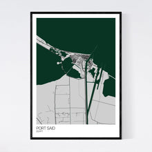 Load image into Gallery viewer, Port Said City Map Print
