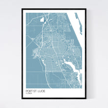 Load image into Gallery viewer, Port St. Lucie City Map Print
