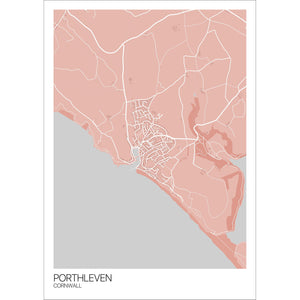 Map of Porthleven, Cornwall