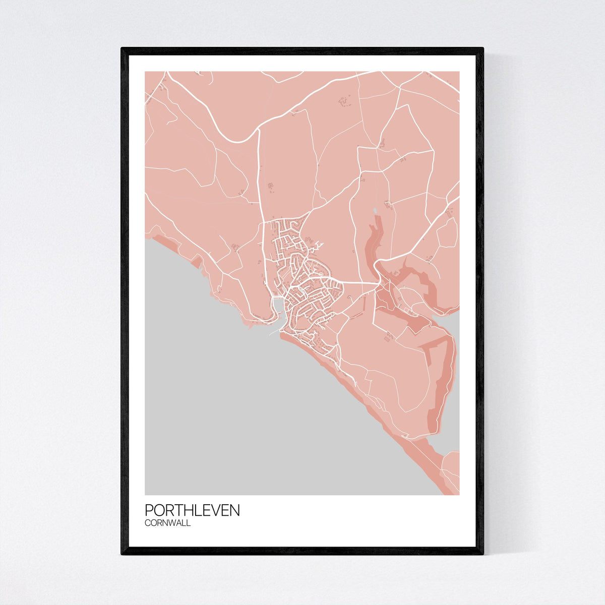 Porthleven Map Art Print Free International Shipping! Mapply.co