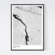 Load image into Gallery viewer, Portland City Map Print