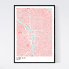 Load image into Gallery viewer, Portland City Map Print