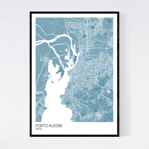 Porto Alegre City Map Print