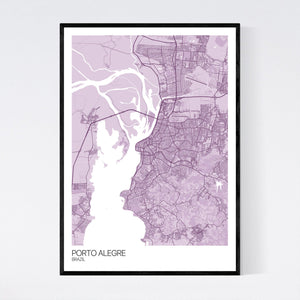 Porto Alegre City Map Print