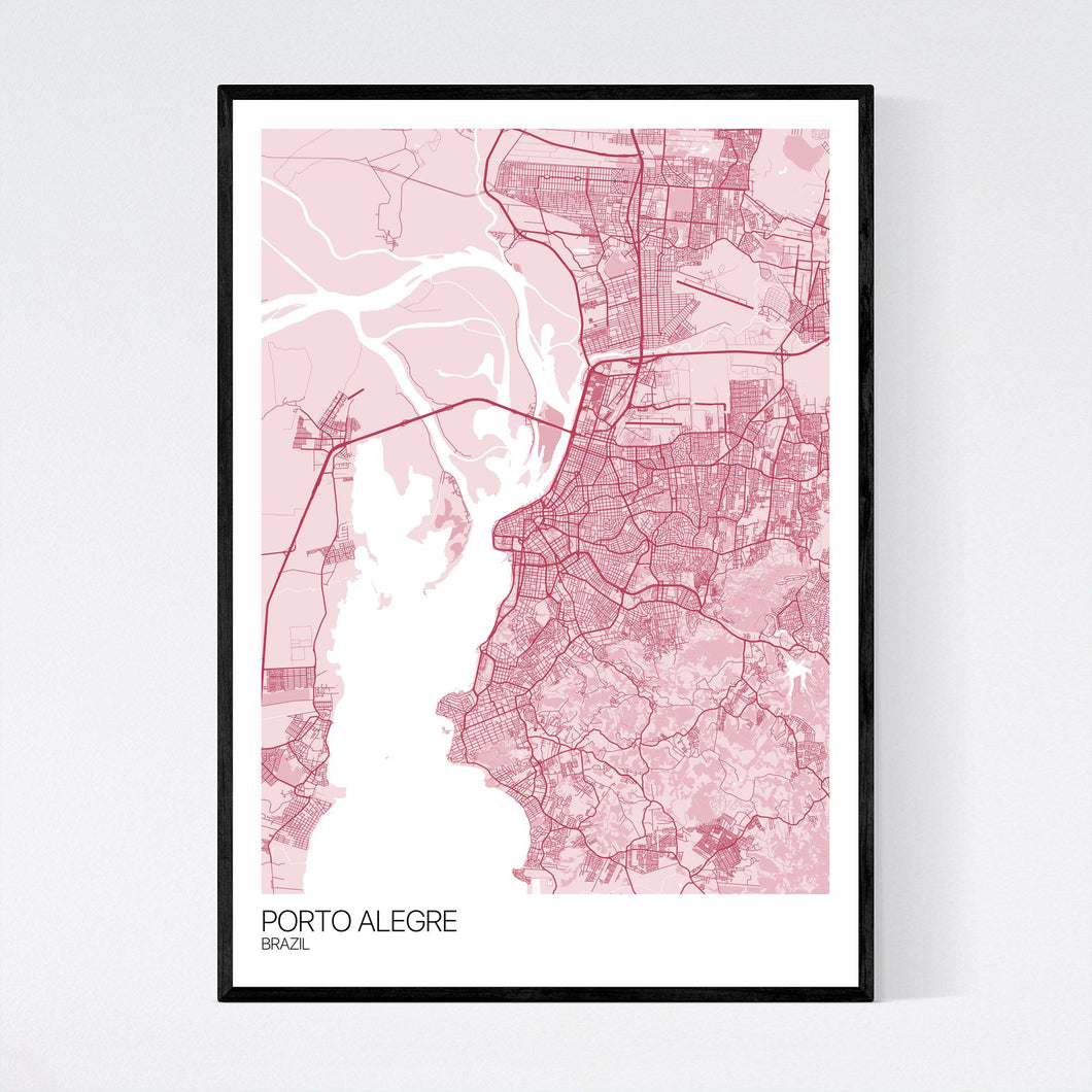Porto Alegre City Map Print