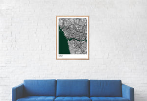 Map of Porto, Portugal