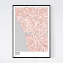 Load image into Gallery viewer, Porto City Map Print