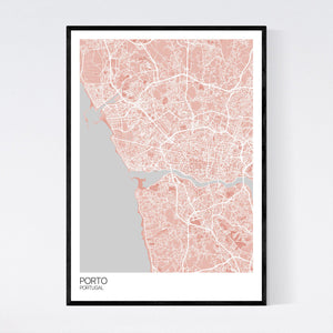 Porto City Map Print