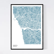 Load image into Gallery viewer, Porto City Map Print