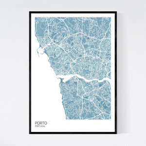 Porto City Map Print