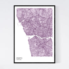Load image into Gallery viewer, Porto City Map Print