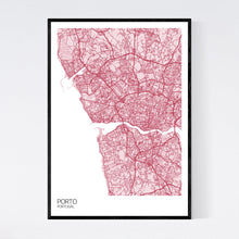 Load image into Gallery viewer, Porto City Map Print