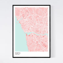 Load image into Gallery viewer, Porto City Map Print